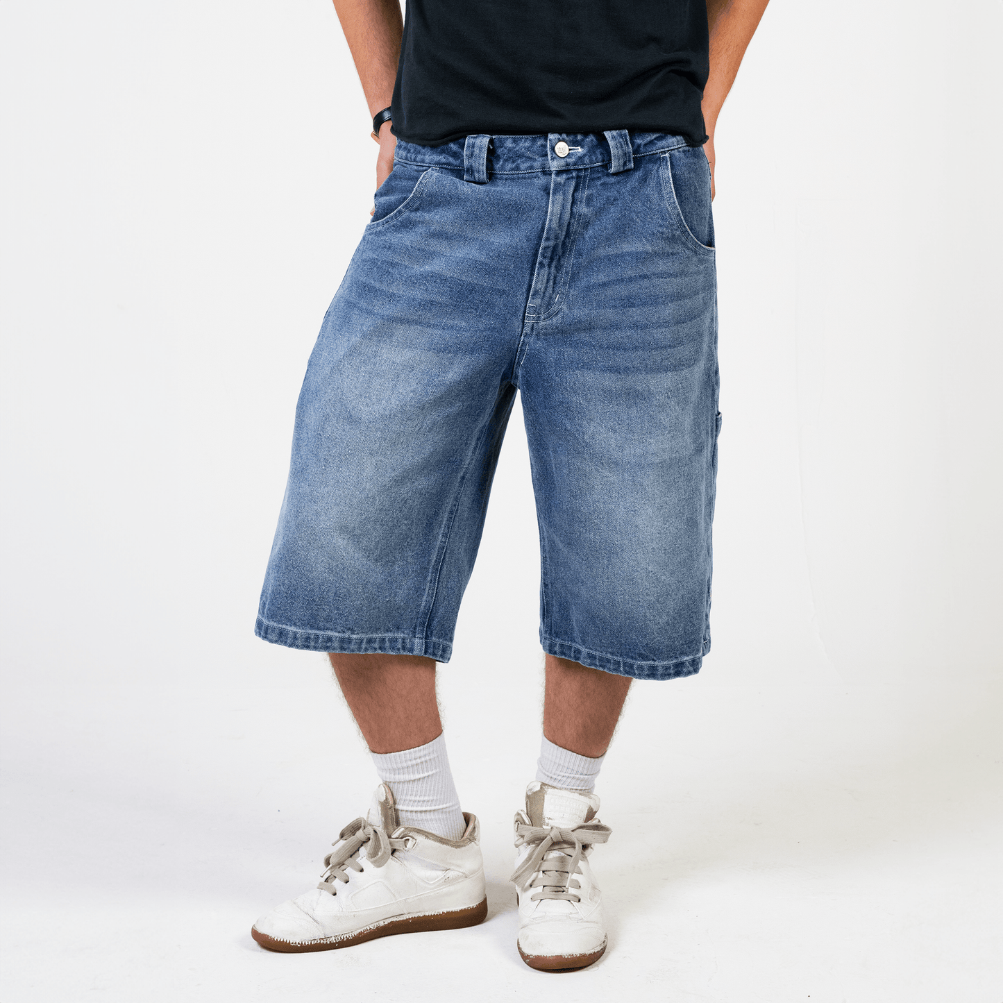 Blue Chrome Jorts - Wear Wojo