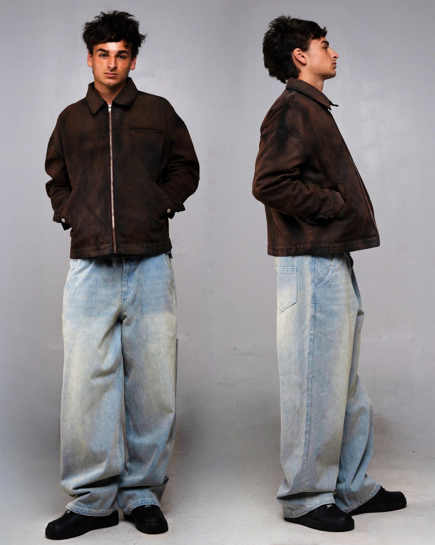 Brown Painter Jacket - Wear Wojo