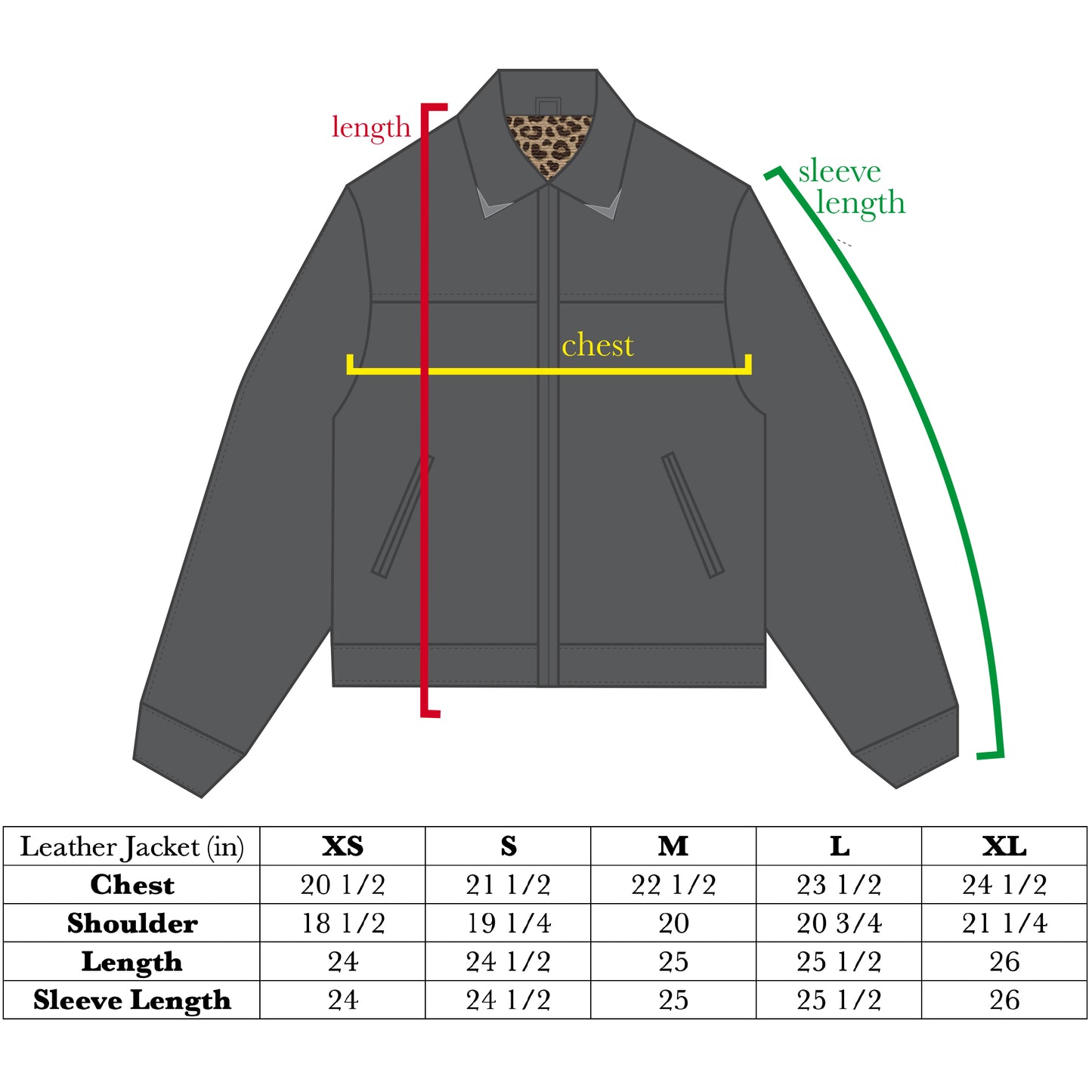 Leopard Leather Jacket