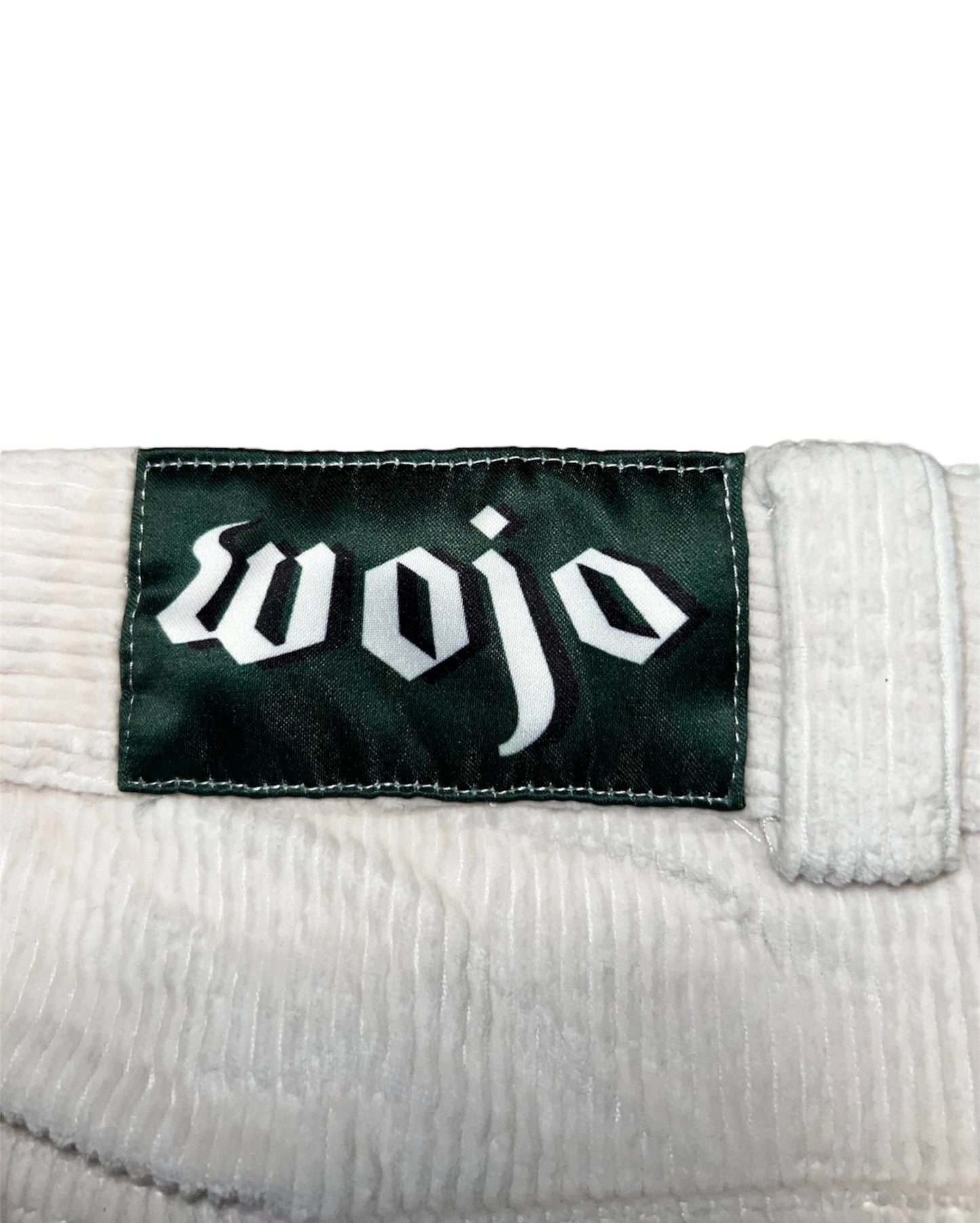 White Corduroy Skate Pants - Wear Wojo
