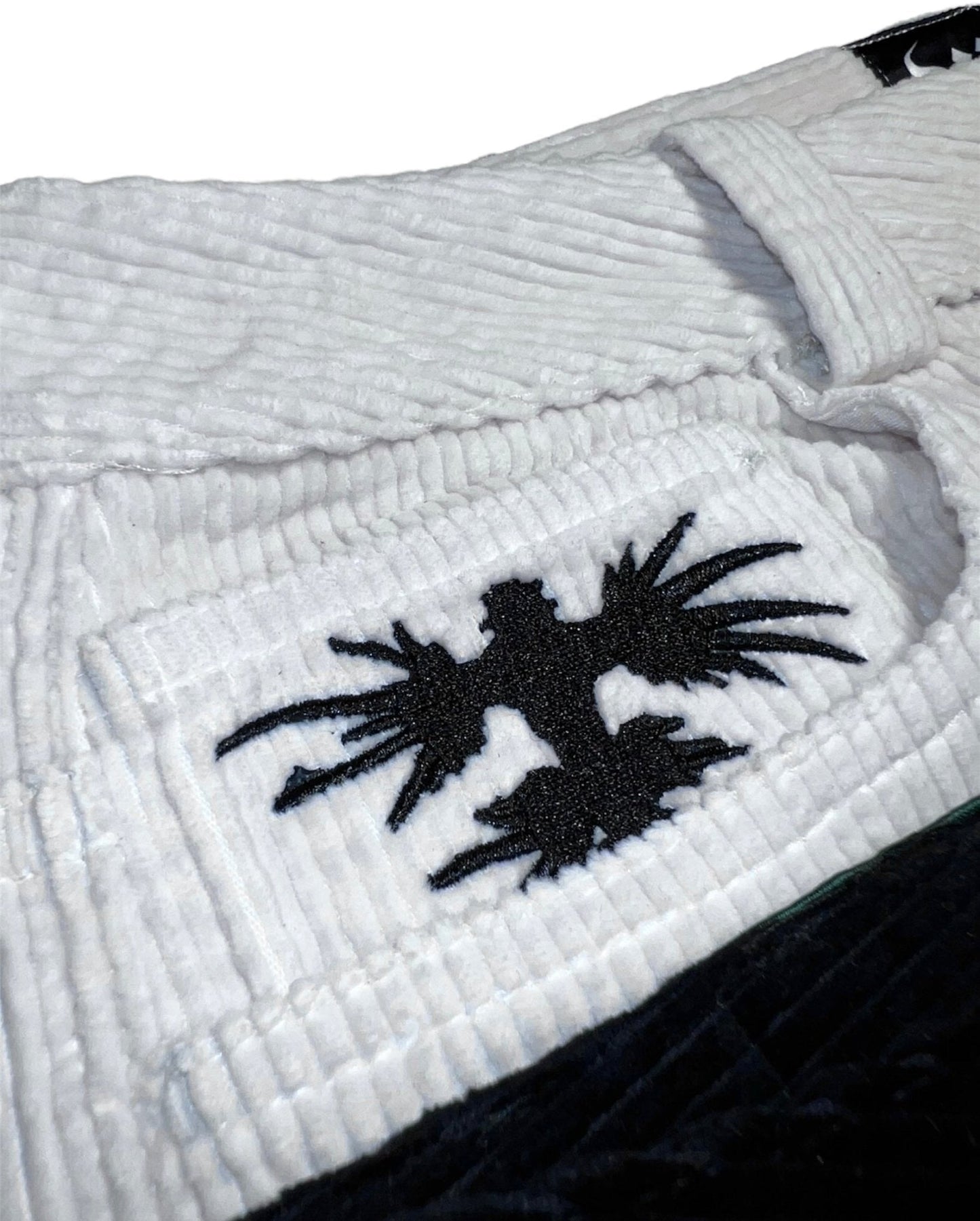 White Corduroy Skate Pants - Wear Wojo