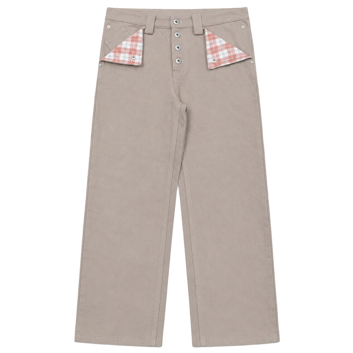 Khaki Canvas Mule Pants