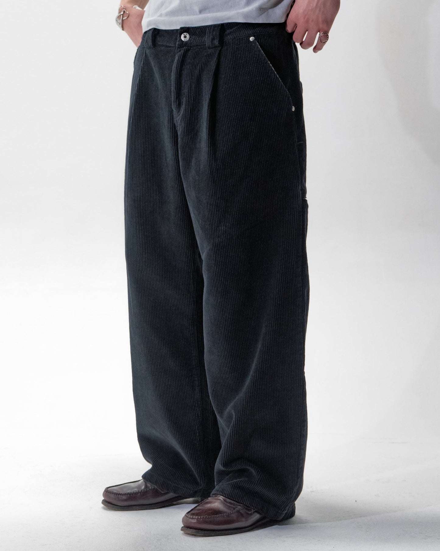 Black Corduroy Trousers - Wear Wojo