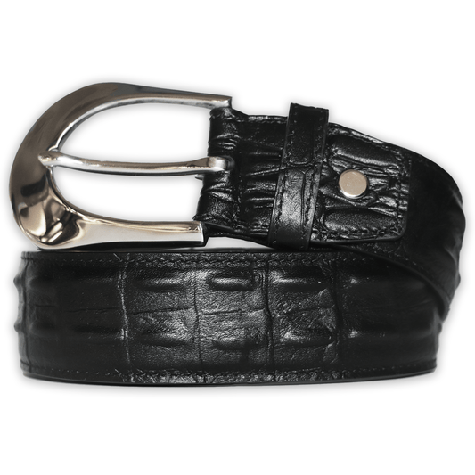 Black Crocodile Belt - Wear Wojo