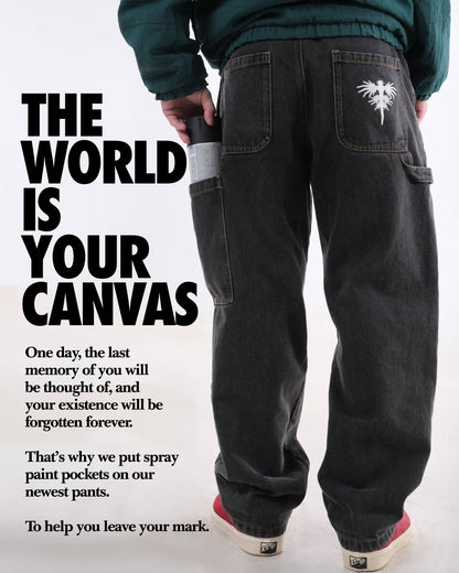 Black Painter Denim - Wear Wojo