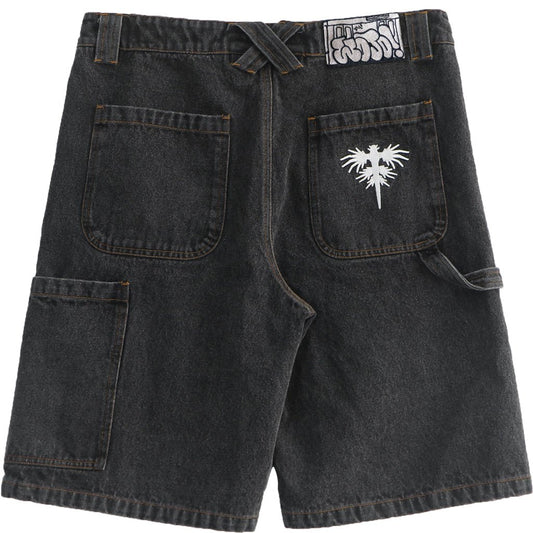 Black Painter Denim Jorts - Wear Wojo