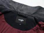 Black ultra-heavyweight cotton canvas painter jacket with cropped boxy fit by WOJO