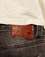 Black Repaired Selvedge Bootcut - Wear Wojo
