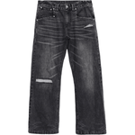 Black Repaired Selvedge Bootcut - Wear Wojo