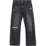Black Repaired Selvedge Bootcut
