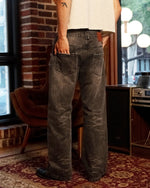 Black Repaired Selvedge Bootcut - Wear Wojo
