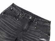 Black Repaired Selvedge Bootcut - Wear Wojo