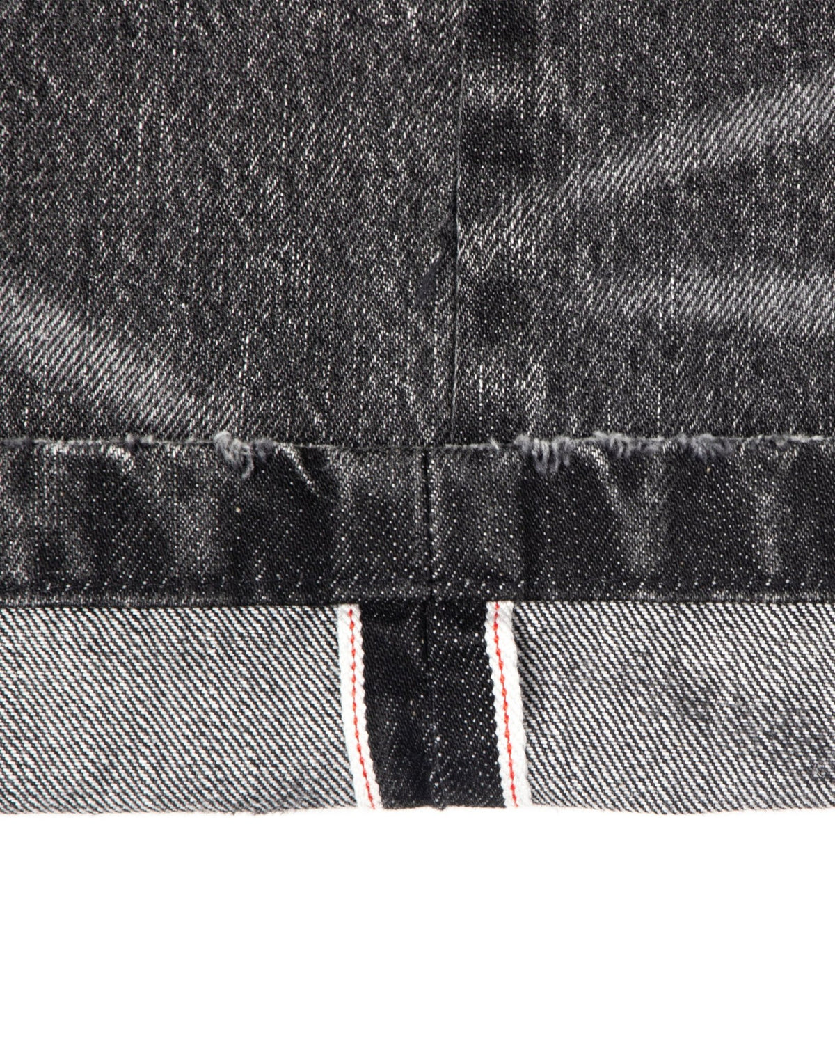 Black Repaired Selvedge Bootcut - Wear Wojo