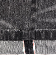 Black Repaired Selvedge Bootcut