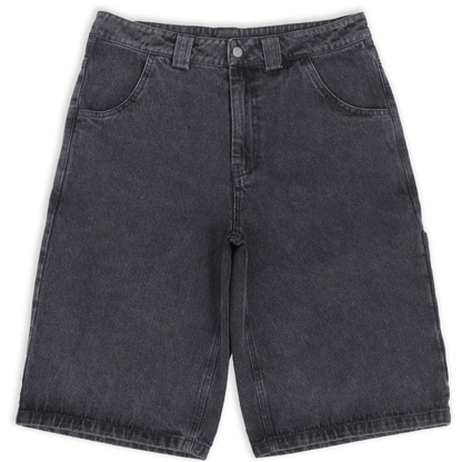 Black/Red Stitch Chrome Jorts - Wear Wojo