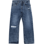 Blue Repaired Selvedge Bootcut - Wear Wojo