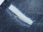 Blue Repaired Selvedge Bootcut - Wear Wojo