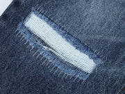Blue Repaired Selvedge Bootcut - Wear Wojo