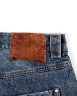 Blue Repaired Selvedge Bootcut - Wear Wojo