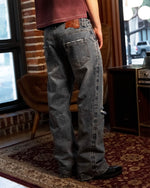 Blue Repaired Selvedge Bootcut - Wear Wojo