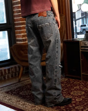 Blue Repaired Selvedge Bootcut - Wear Wojo