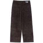 Brown wide-wale corduroy trousers with a relaxed straight fit by WOJO