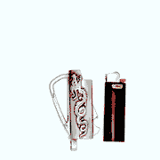 Metal lighter case keychain that fits a full-size BIC lighter by WOJO