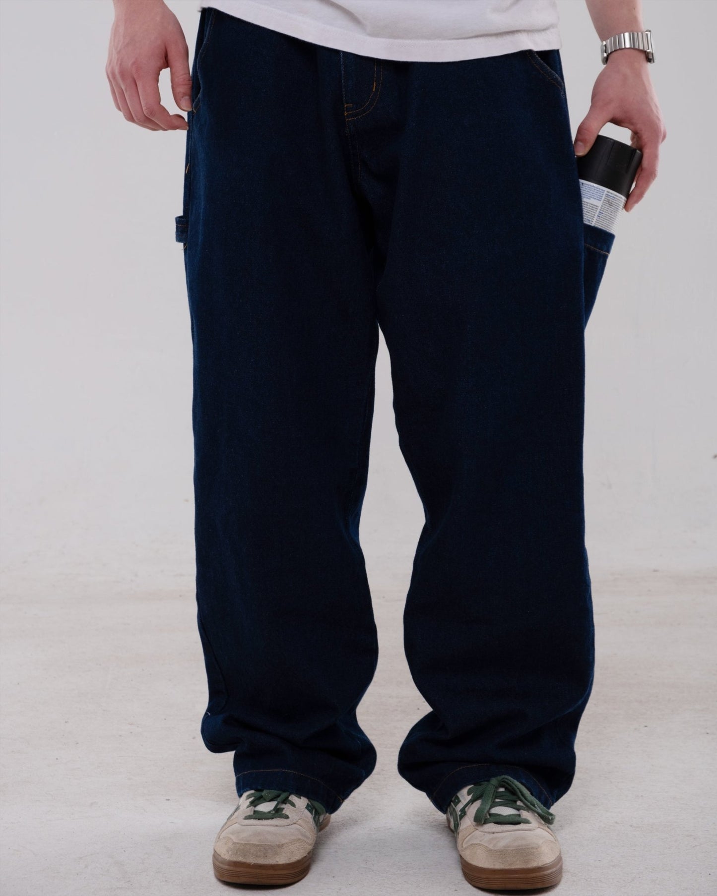 Dark Blue Painter Denim - Wear Wojo