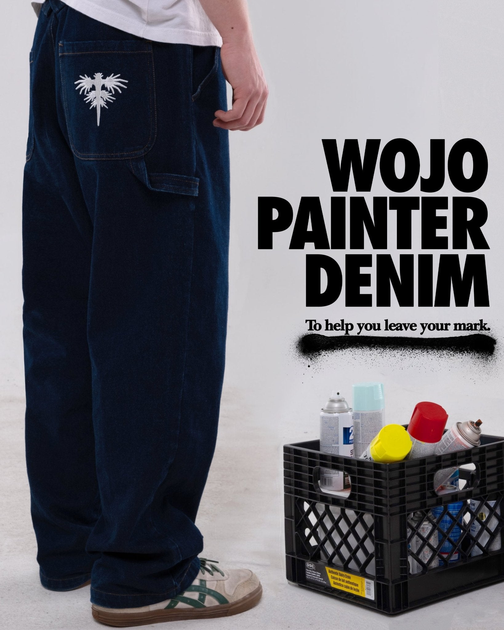 Dark Blue Painter Denim