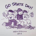 Go Skate Day Cream Tee - Wear Wojo