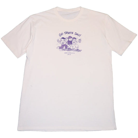 Go Skate Day Cream Tee - Wear Wojo