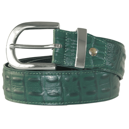 Green Crocodile Belt - Wear Wojo