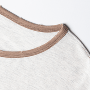 Oatmeal Ringer Pocket Tee - Wear Wojo
