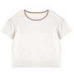 Oatmeal Ringer Pocket Tee - Wear Wojo