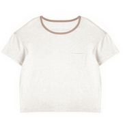 Oatmeal Ringer Pocket Tee - Wear Wojo