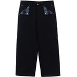 Hemp canvas mule pants in 55% hemp and organic cotton with a relaxed fit by WOJO