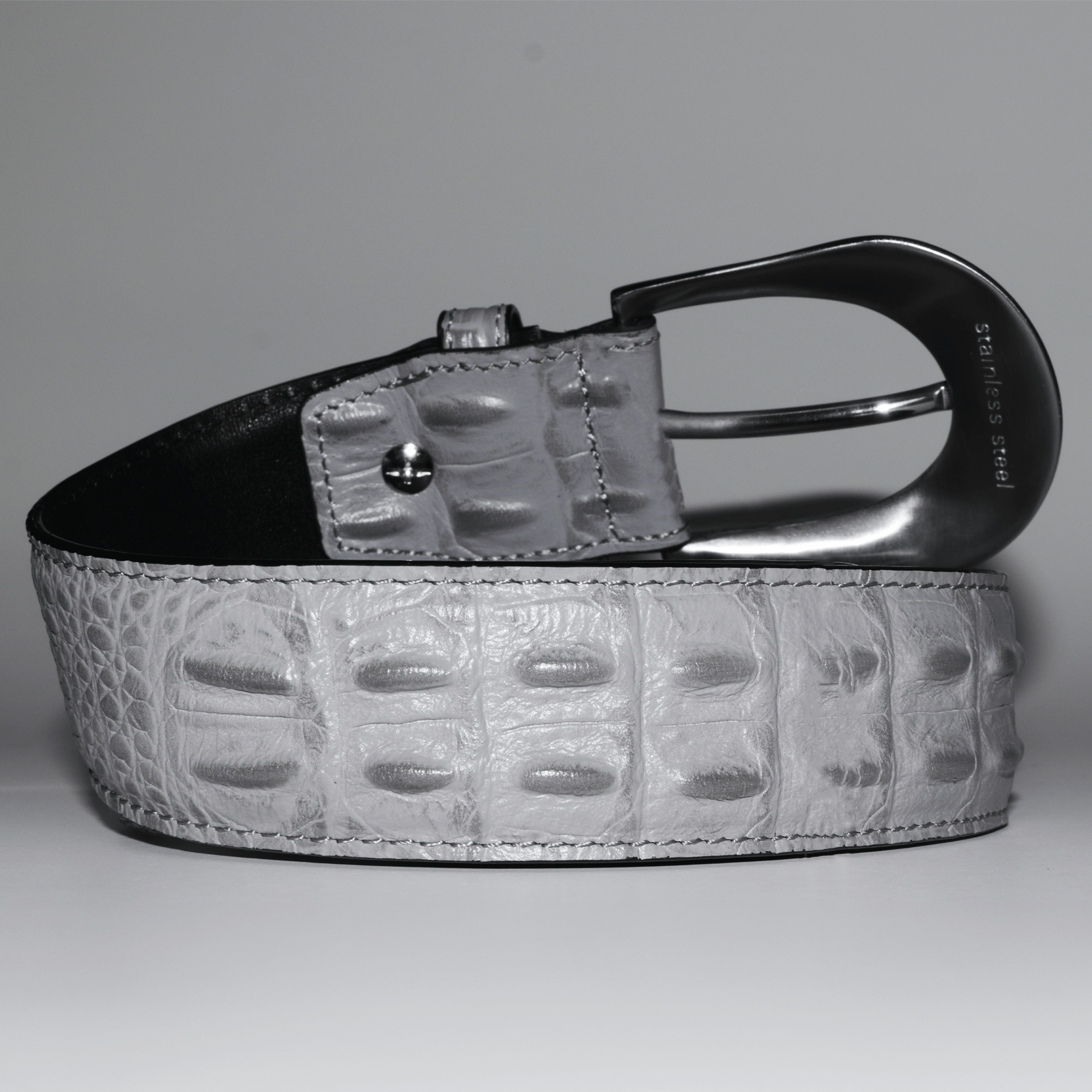 Slate Crocodile Belt - Wear Wojo