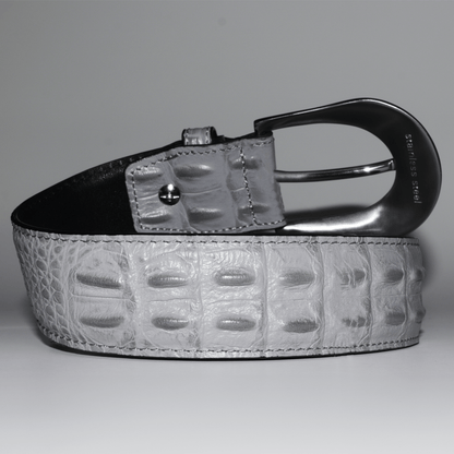 Slate Crocodile Belt - Wear Wojo