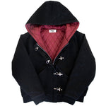 Slub denim bomber jacket with quilted lining by WOJO