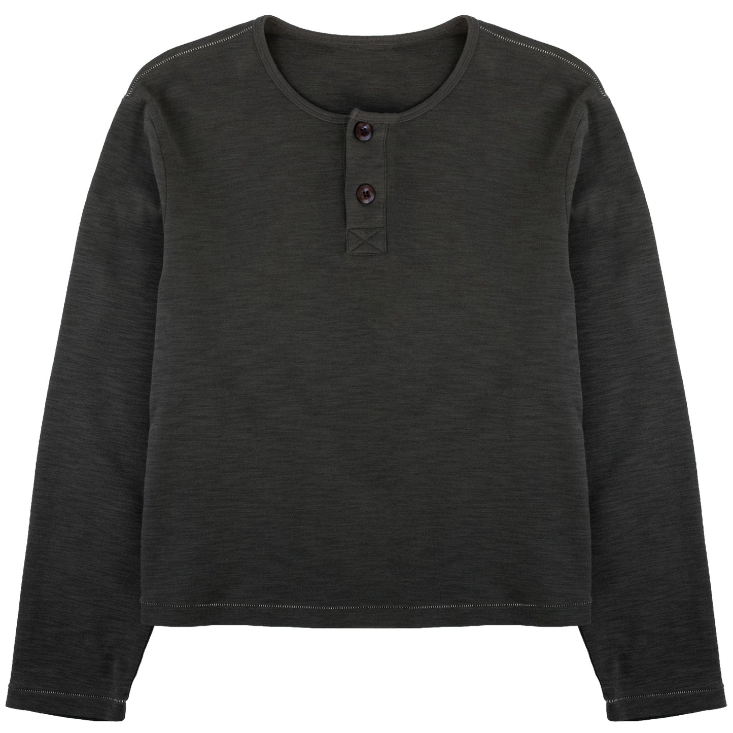 Slub Grey Henley - Wear Wojo