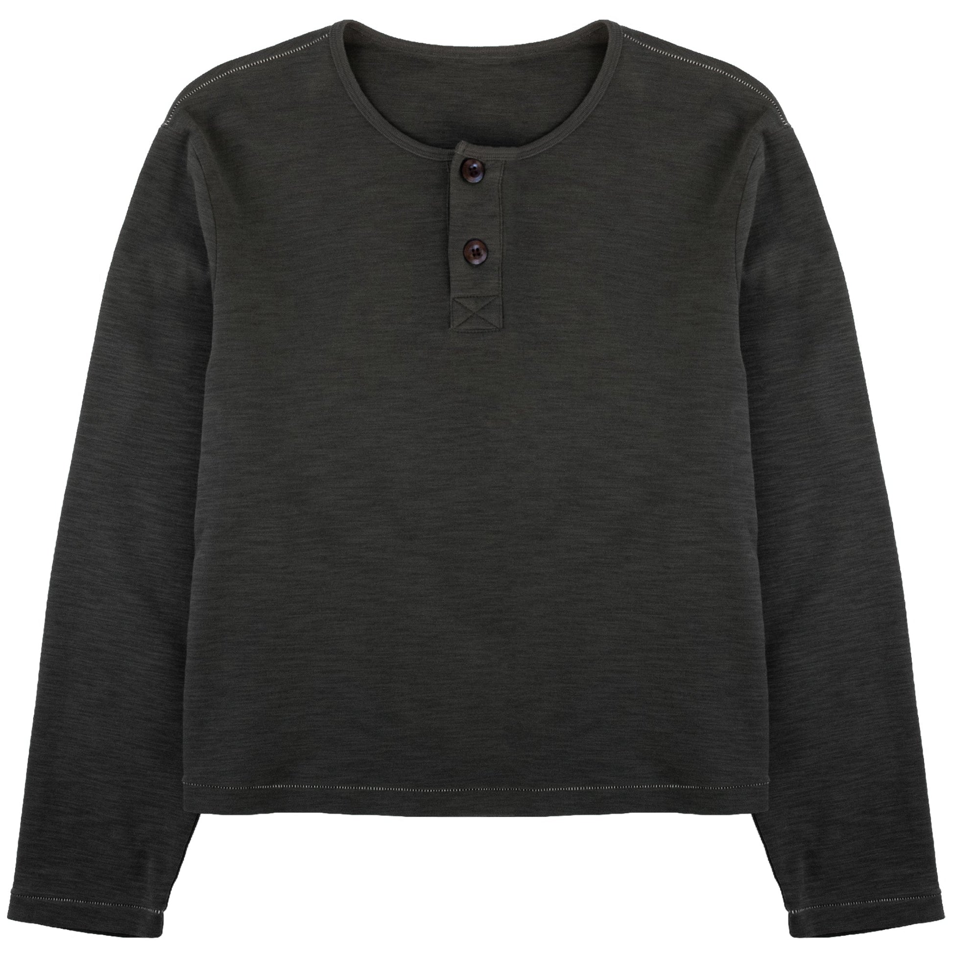 Slub Grey Henley - Wear Wojo