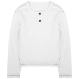 Slub White Henley
