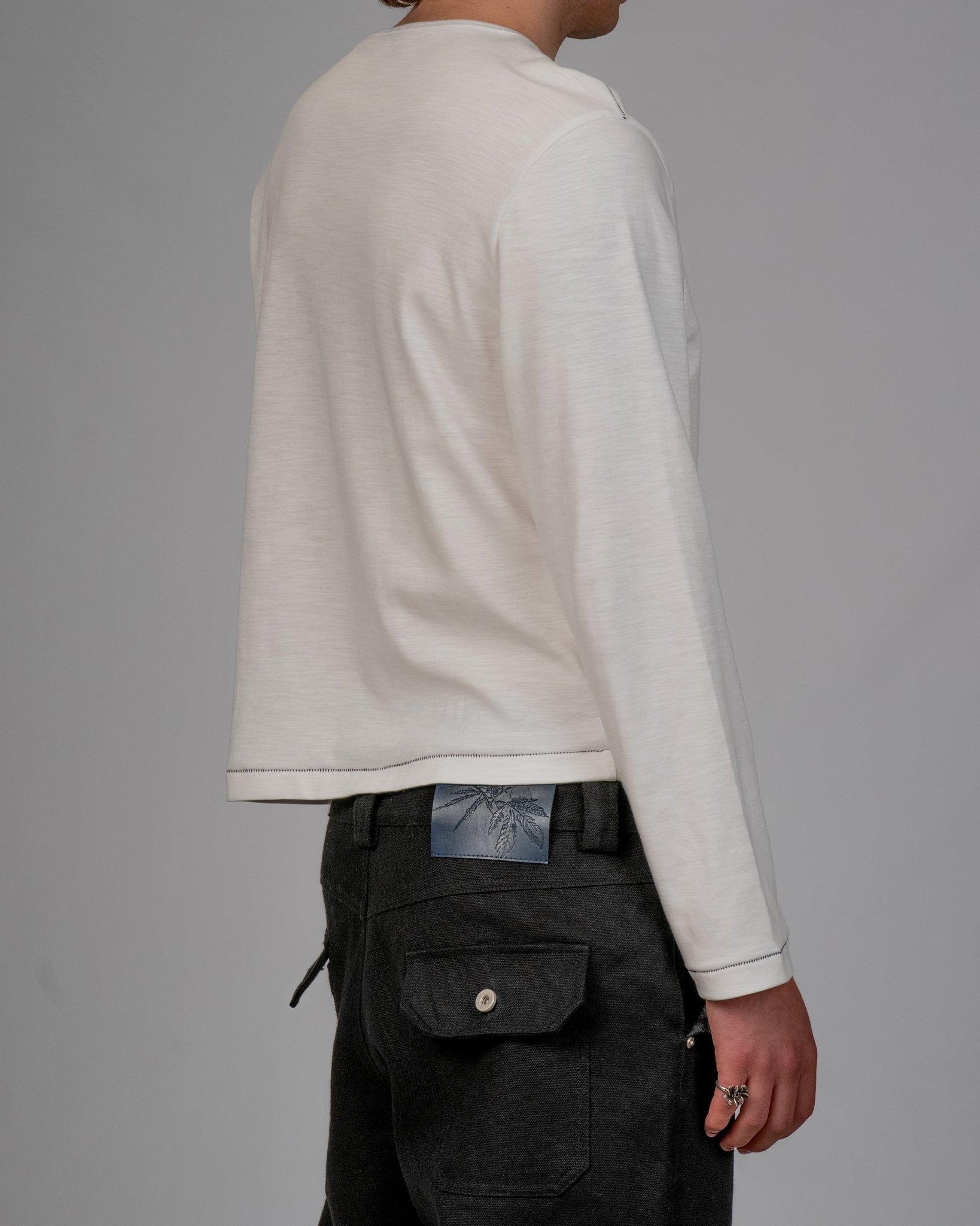 Slub White Henley - Wear Wojo