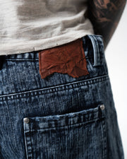 Snowflake Wide Leg Slub Denim - Wear Wojo