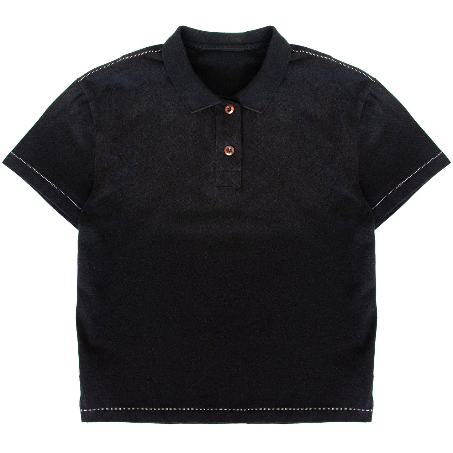 Sunfaded Black Polo - Wear Wojo