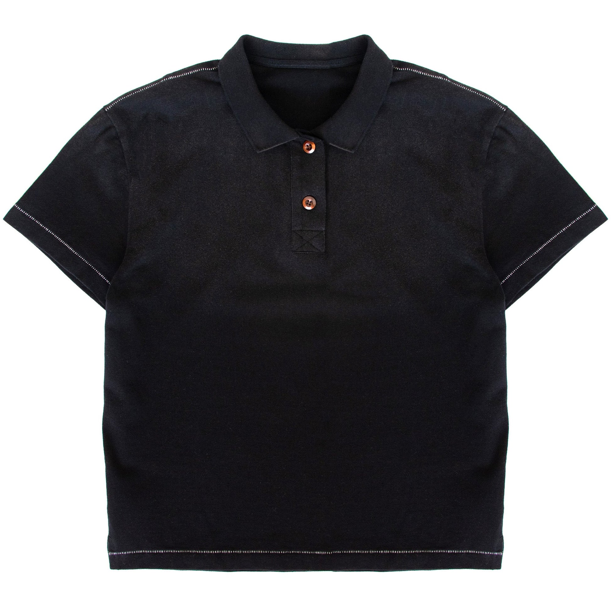 Sunfaded Black Polo - Wear Wojo