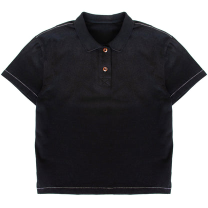 Sunfaded Black Polo - Wear Wojo