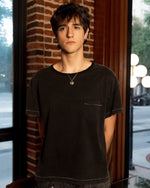Sunfaded Black Tee - Wear Wojo