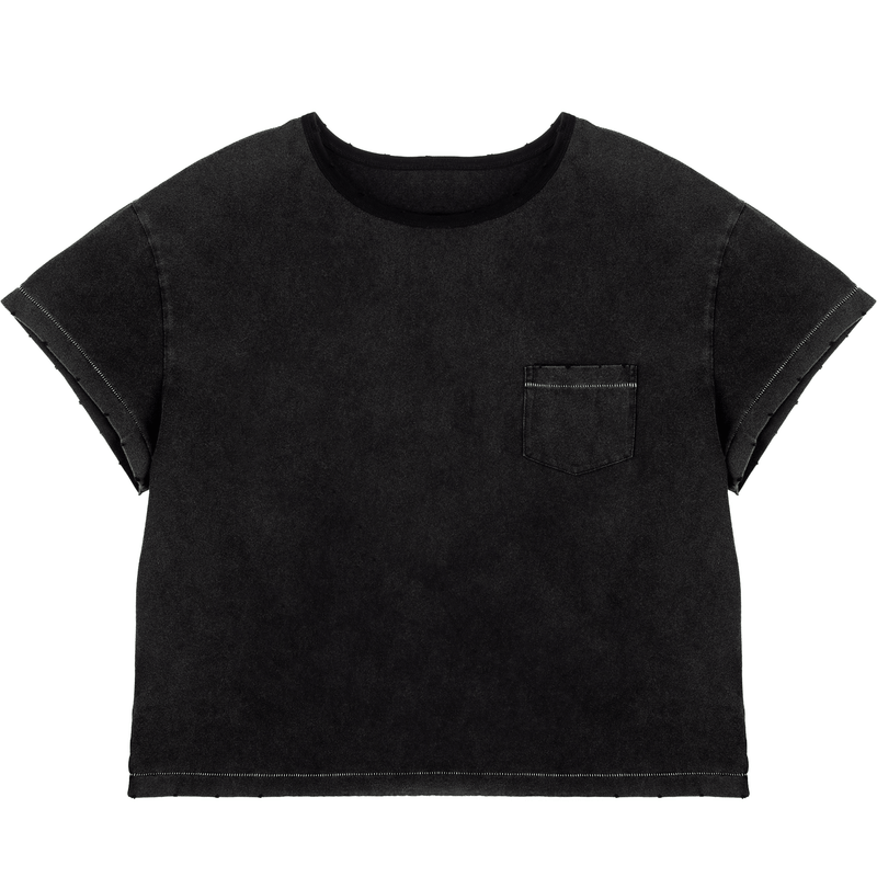 Sunfaded Black Tee - Wear Wojo