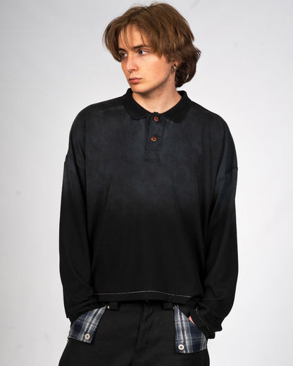 Sunfaded Longsleeve Polo - Wear Wojo